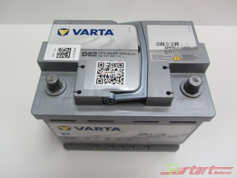Varta Start&Stop Plus AGM D52 60Ah 680A L2 - Start & Stop AGM - Batterie  Auto - Start Batterie Shop